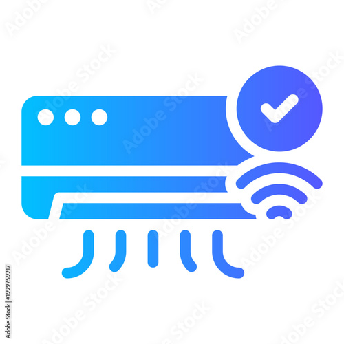 air conditioner gradient icon