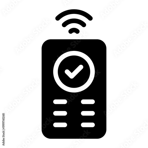 remote control glyph icon