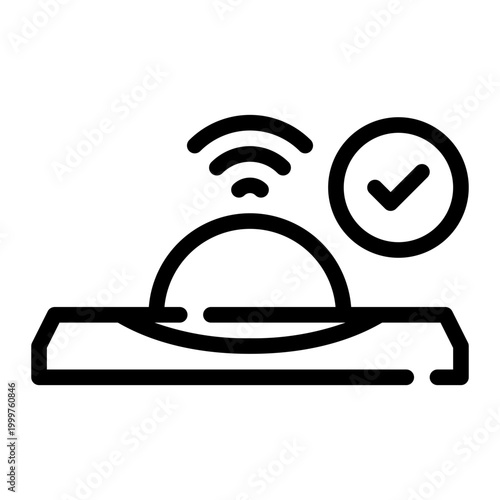 motion sensor line icon