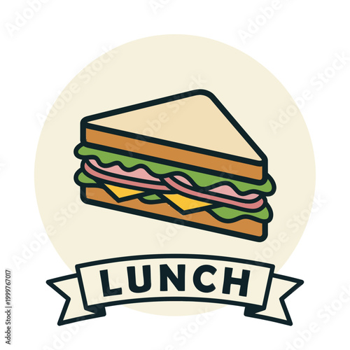 Sandwich with meat and vegetables.