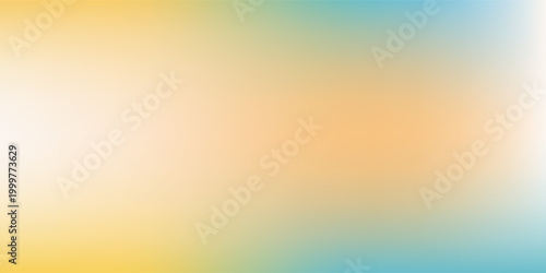 Fotografie Blurred color gradient background, abstract turquoise blue yellow grain gradatio