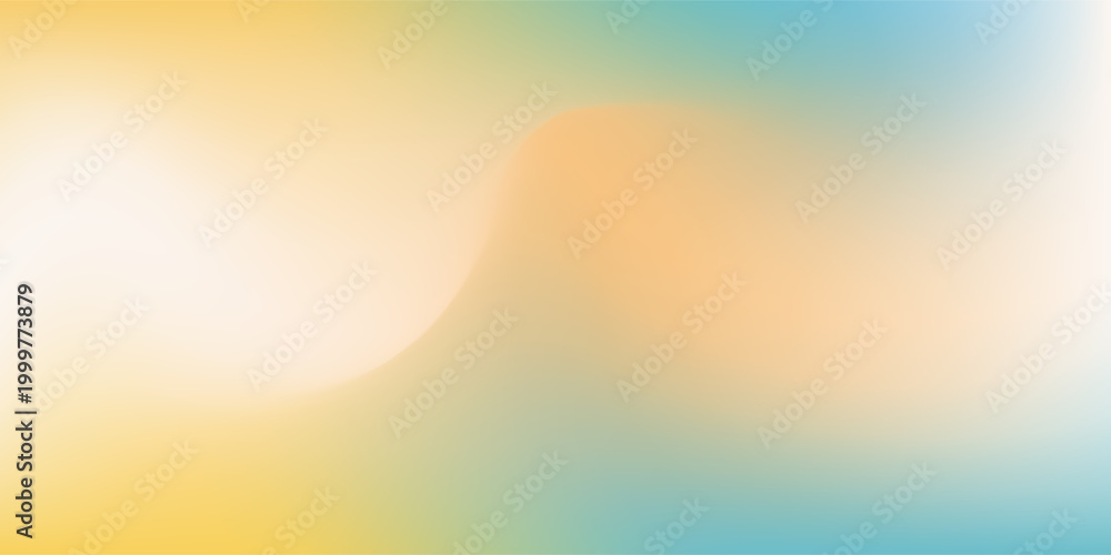 Naklejka premium Blurred color gradient background, abstract turquoise blue yellow grain gradation texture, vector soft khaki texture abstract background