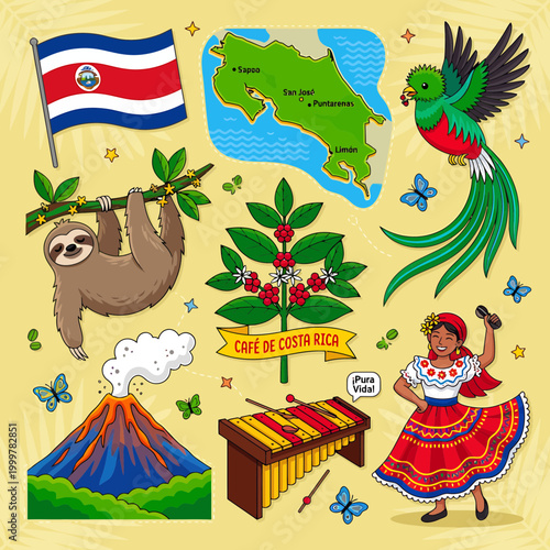 Costa Rica Symbols 4th of July fireworks