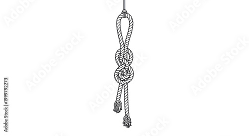 Detailed illustration of a nautical knot.