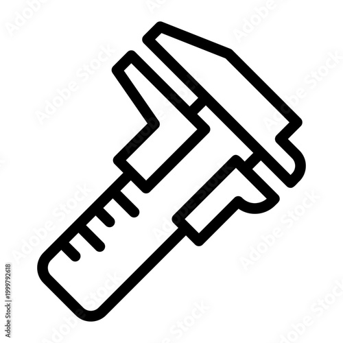caliper Line Icon