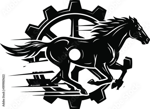 Cuadro en lienzo The Horsepower Engine