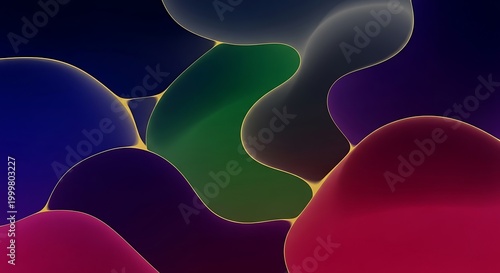 Vibrant abstract background with colorful shapes and gradient effects