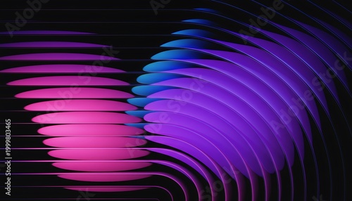 vibrant soundwave abstract background with neon lighting and futuristic glow