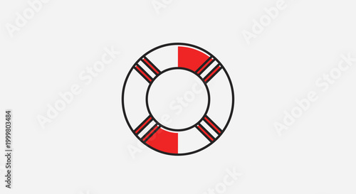 Life preserver ring buoy safety device.