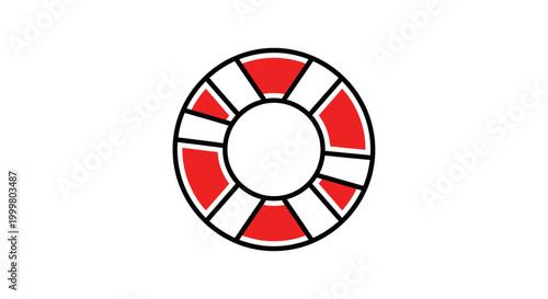 Life preserver ring buoy safety device.