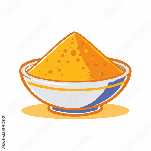 Bowl of Yellow Powder