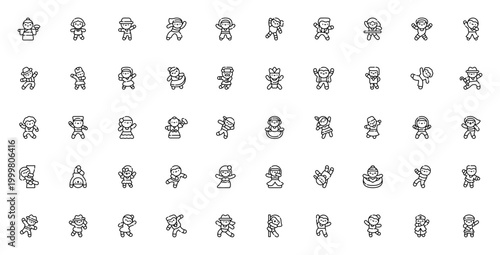 Dance Styles icon set. Vector illustration pack featuring Flamenco, Tango, Ballet, Hip Hop, Breakdance, Waltz, Salsa, Belly dance and more.