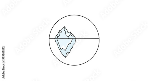 Mountain peak in crosshair sight.