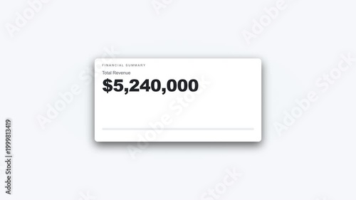 Financial Dashboard with Motion Ticker Tape Displaying Market Data