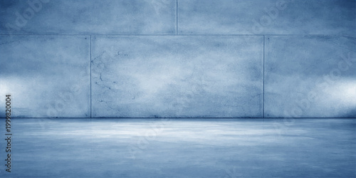 Empty aged room featuring a dark textured concrete wall and floor with a vintage grunge cement backdrop
