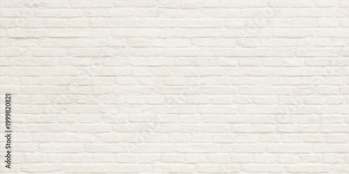 A seamless white brick wall texture features a weathered pattern of old stone and construction material, creating a clean architectural surface for a modern wallpaper backdrop