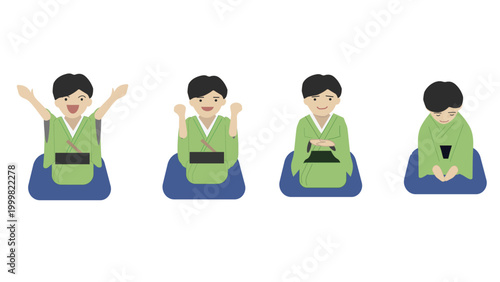 手や顔で表情豊かに表現する落語家