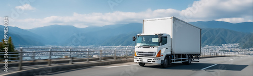 Truck on the move: A solita...