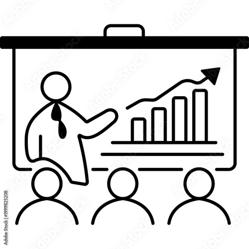 Meeting Presentation Board Icon