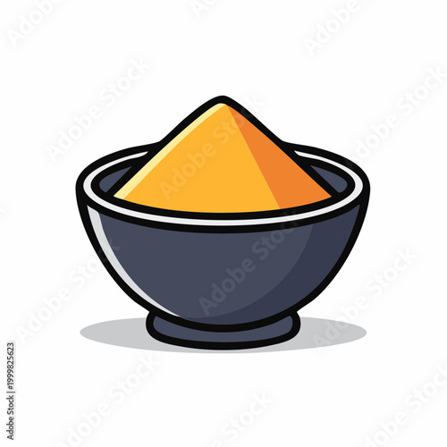 Bowl of Yellow Powder