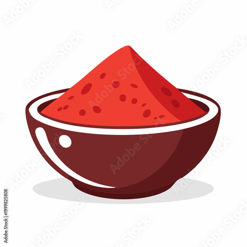 Red Powder in a Bowl