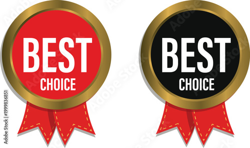 Premium quality luxury gold vector label design. Premium vector with ribbon for the best selection and best-selling products.