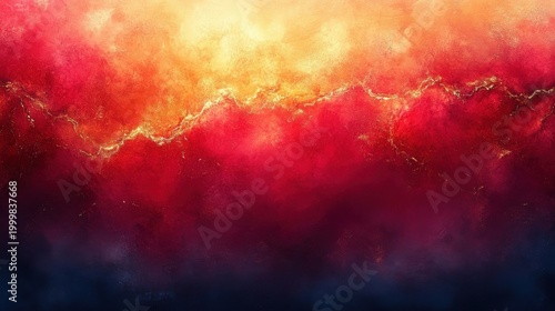 Fiery Abstract Background With Glowing Streaks Of Light And Cosmic Dust