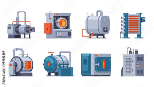 Industrial Equipment and Machinery Collection For Manufacturing