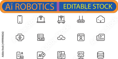 creative Ai ROBOTICS EPS .eps image for stock marketplace