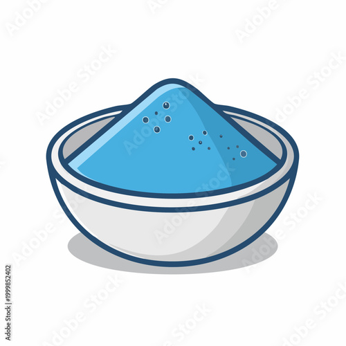 Blue Powder in a Bowl