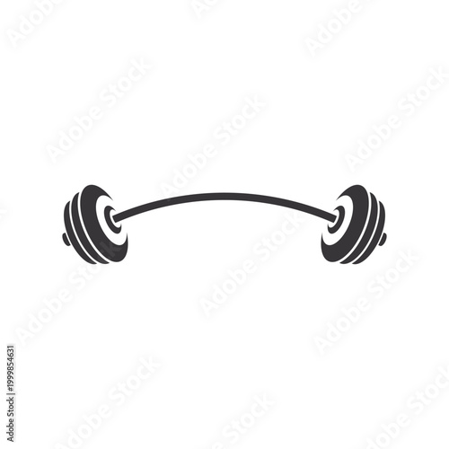 gym heavy weight barbell lifting. barbel logo