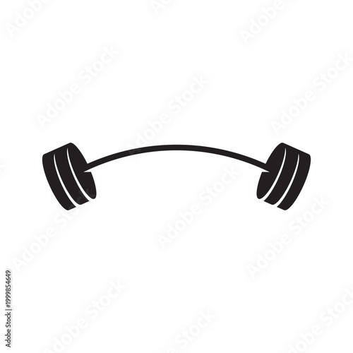 gym heavy weight barbell lifting. barbel logo