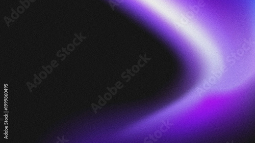 Konstfotografi Black purple gradient background with grainy texture, abstract neon light effect, dark moody aesthetic, perfect for tech, gaming, and modern design projects
