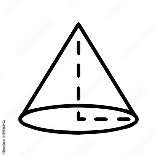 Geometric Cone Shape Icon