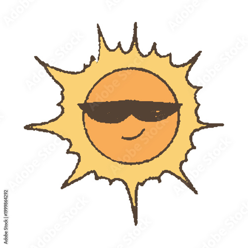 サングラスかけた太陽