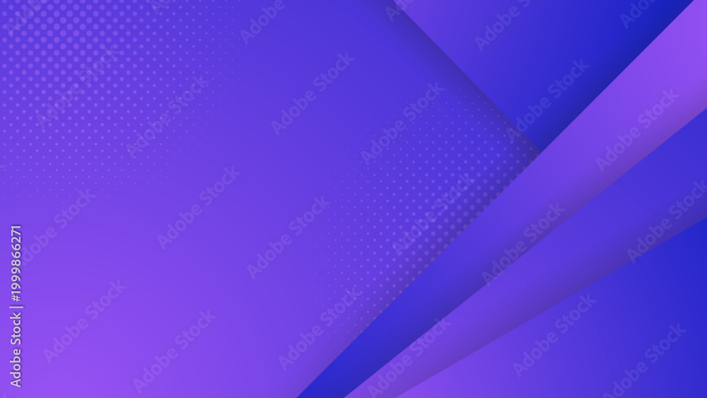 Obraz premium Sleek minimalist background with purple and blue diagonal layers and a subtle halftone dot texture for a modern corporate look
