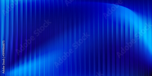 Vibrant dark blue vertical stripes abstract gradient background, modern neon light texture wallpaper for technology, business and web design