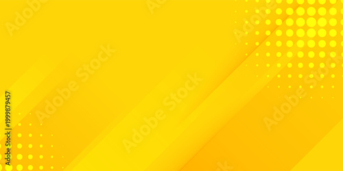 abstract modern yellow background with stripes and halftone