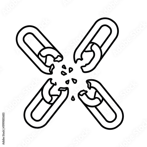 Broken Chain Link Icon