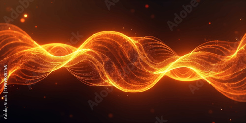 Abstract fire and red background with glowing fractal light waves and energy swirl patterns creates a futuristic plasma motion art illustration backdrop