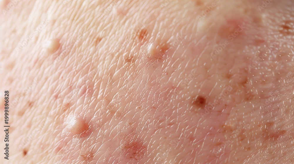 Fototapeta premium Papule: Morphological Characteristics, Differential Diagnosis, Etiological Classification and Clinical Management in Dermatology