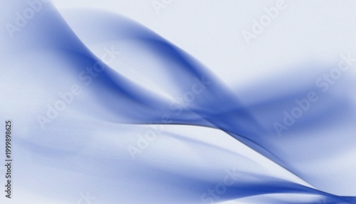 Billede på lærred Blue color waves on a white background with a fine grain effect