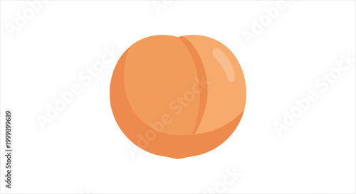 Single ripe peach fruit with smooth skin and subtle blush.