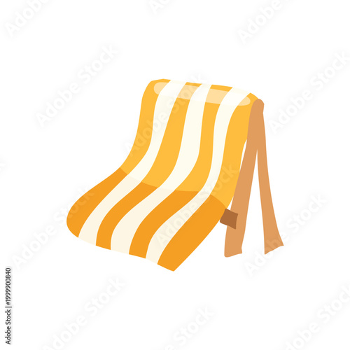 hammock chair beach striped fabric yellow orange hanging chair relaxation summer coastal lifestyle