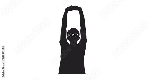 Black Wetsuit with Mask and Snorkel.