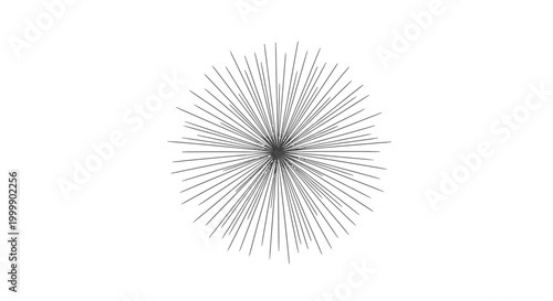 Metallic Spherical Spike Ball Sculpture.
