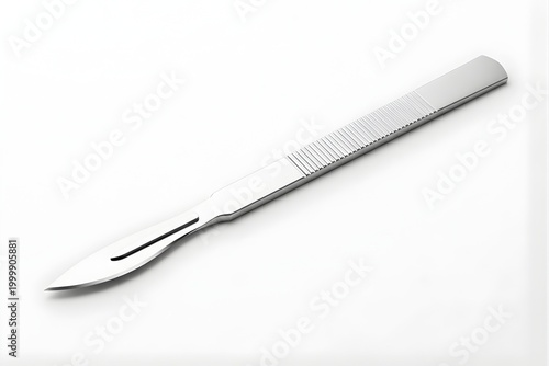 scalpel on white background, surgical tool, medical instrument