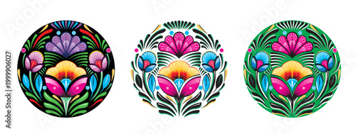 A vibrant illustration representing Traditional Bangladeshi rickshaw paint and folk art illustration perfect for print and t-shirt.