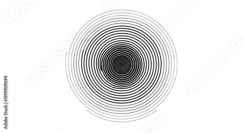 Black and white circular pattern design.