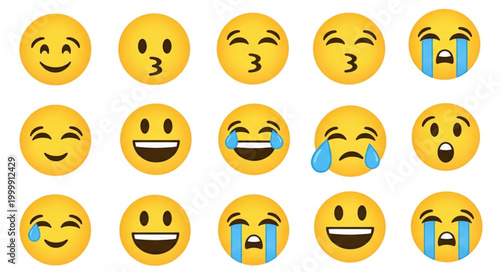 Collection of laughing emojis.